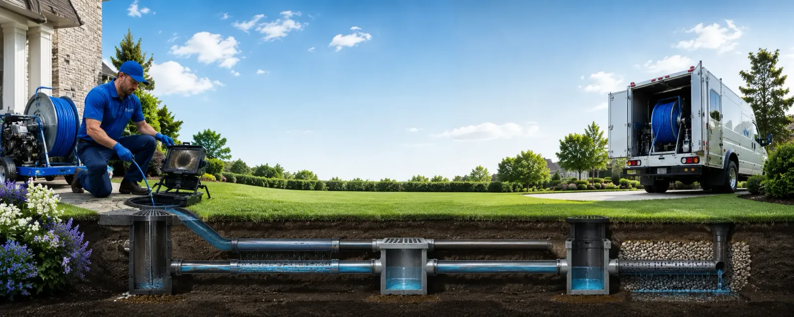 Outdoor drain cleaning information for Auburn, WV